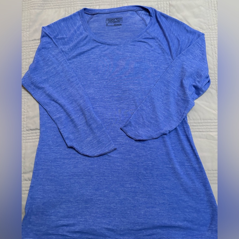 Patagonia 3/4 Sleeve Space Dye‎ Tee Womens Smalll